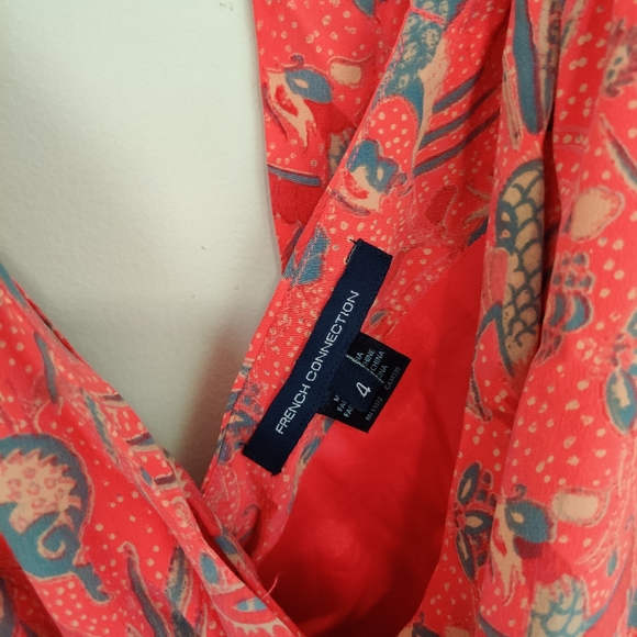 FRENCH CONNECTION PHOENIX SILK PLAYSUIT ROMPER 4 - Picture 10 of 10